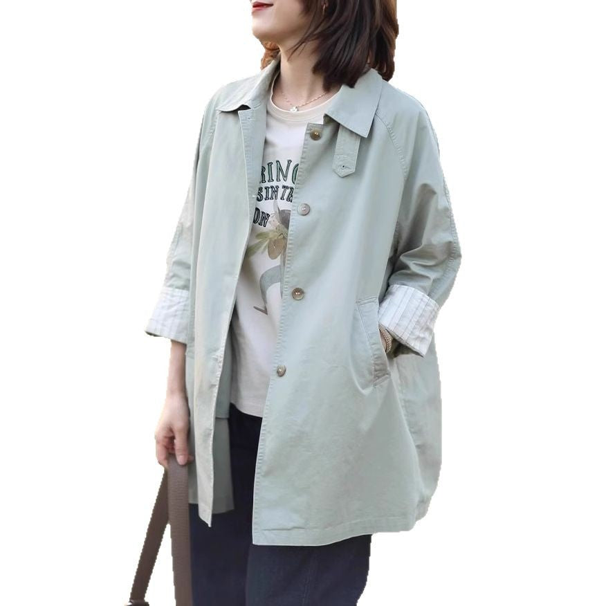 Damen Lässige und farbenfrohe Übergangsjacke Echoarchiv