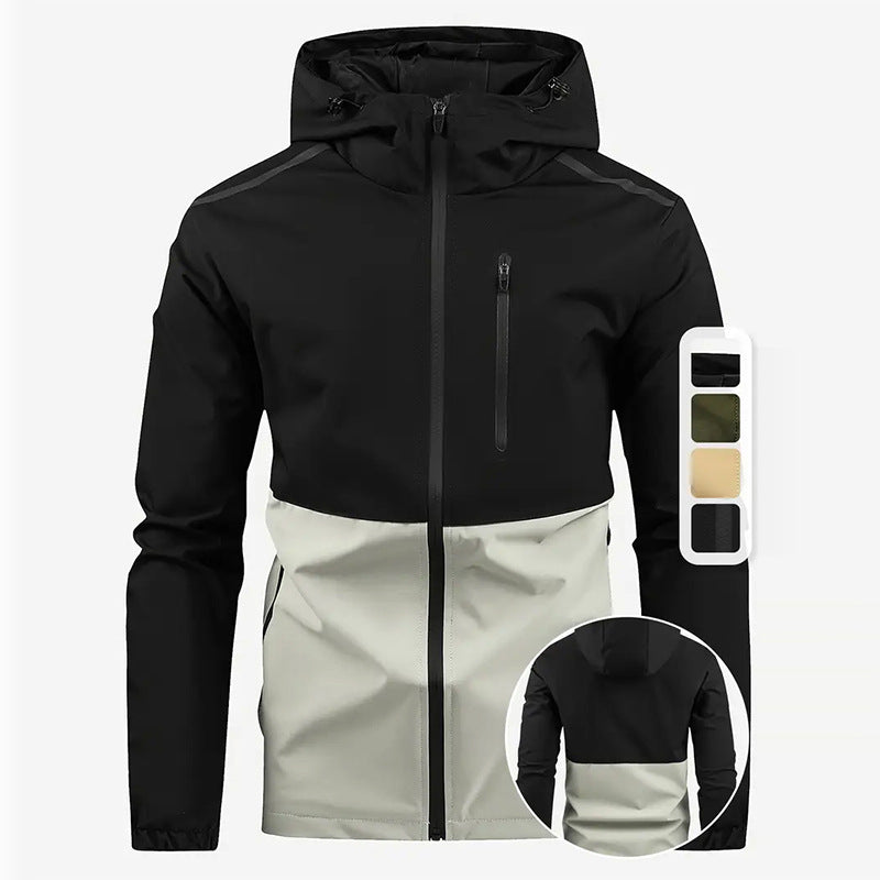 Herren multifunktionale Übergangsjacke mit versteckter Kapuze Echoarchiv