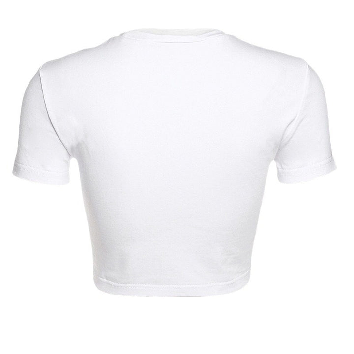 Damen Crop-T-Shirt mit modernem Schnitt und figurbetontem Design Echo Archiv