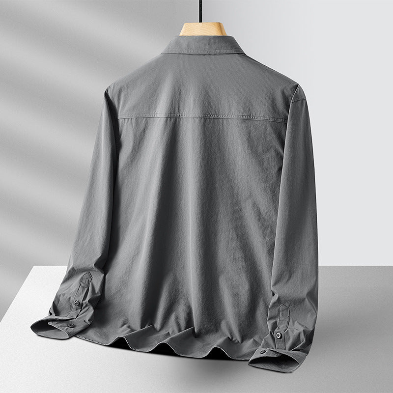 Herren Outdoor-Hemd mit Brustklappen, Ripstop-Gewebe und Regular-Fit Echo Archiv