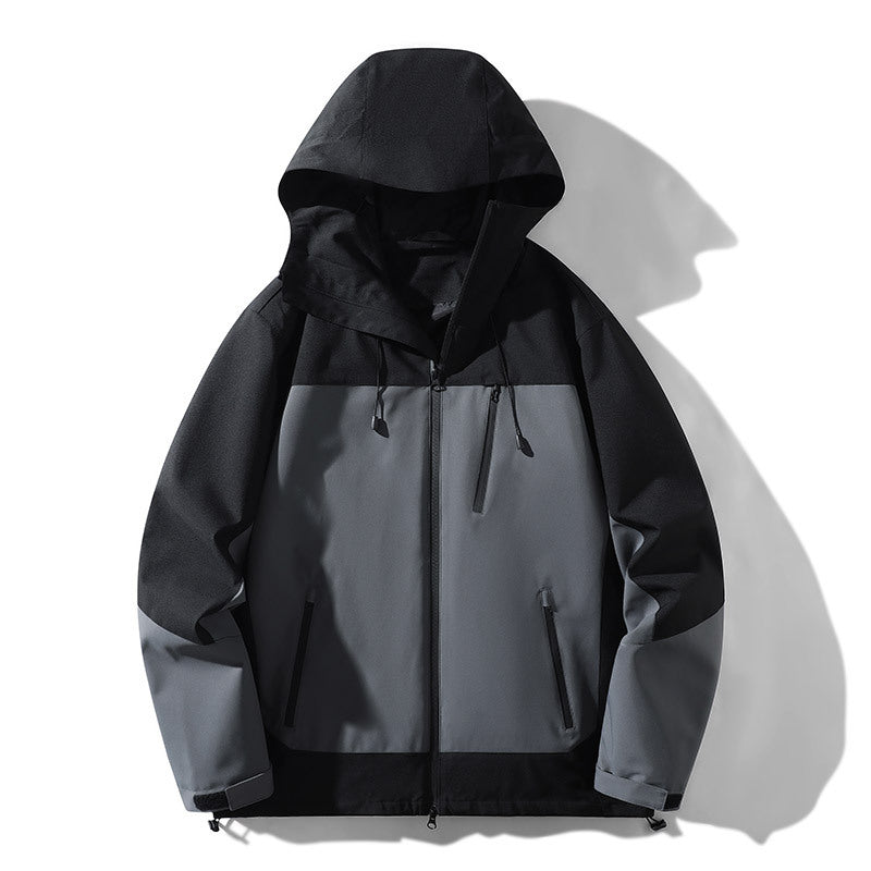 Damen technische Allwetterjacke mit vielseitigem Kapuzendesign und verstellbaren Belüftungsöffnungen Echoarchiv