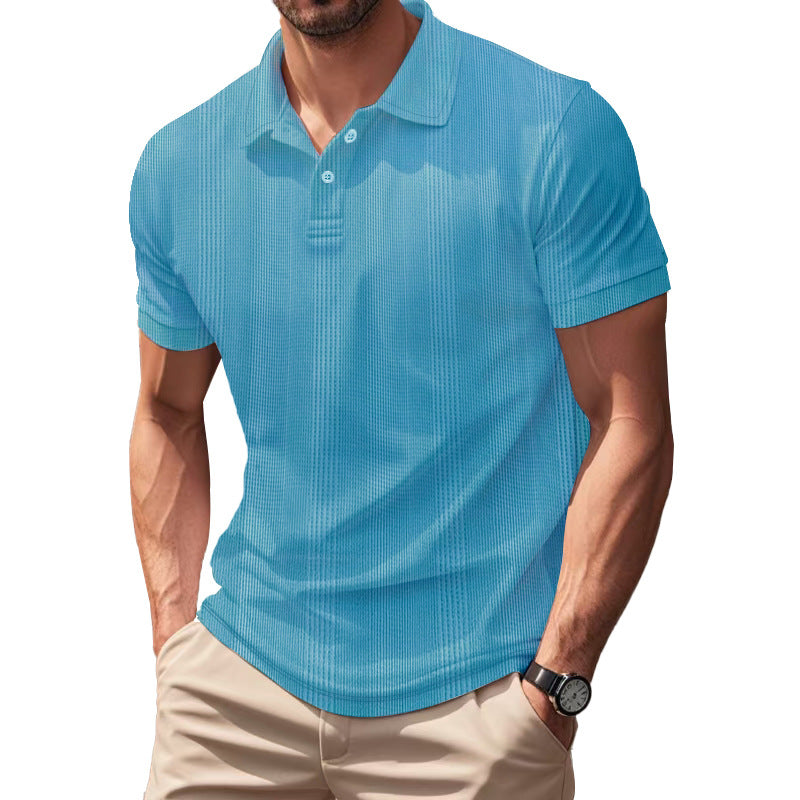 Herren modisches Polohemd mit strukturiertem Design und modernen Akzenten Echoarchiv