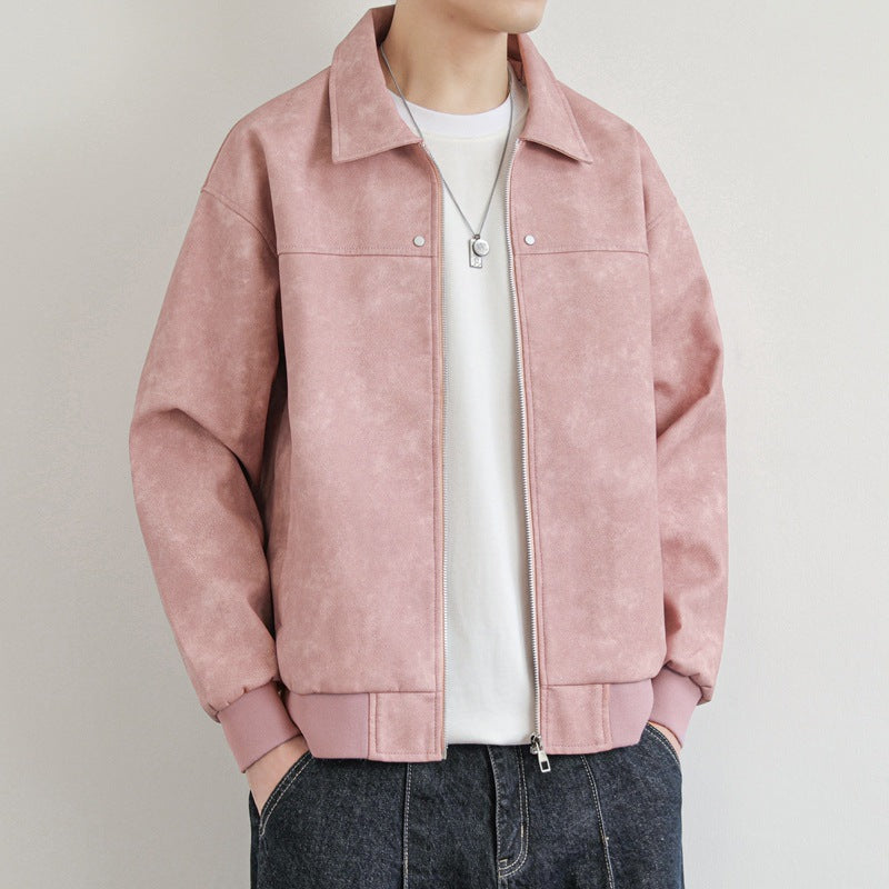Herren Modische und bequeme Wildlederjacke Echoarchiv