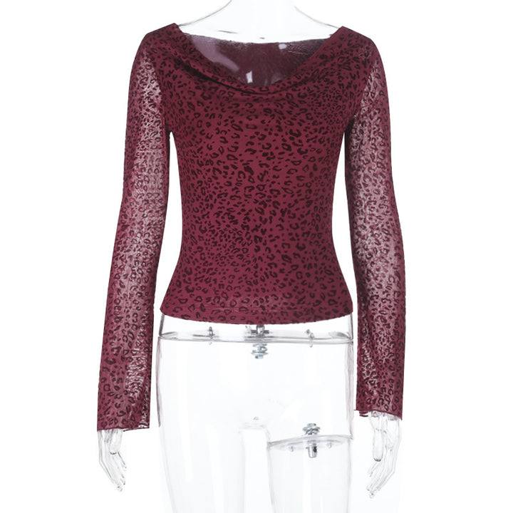 Damen Langarmshirt mit Leopardenmuster Echo Archiv