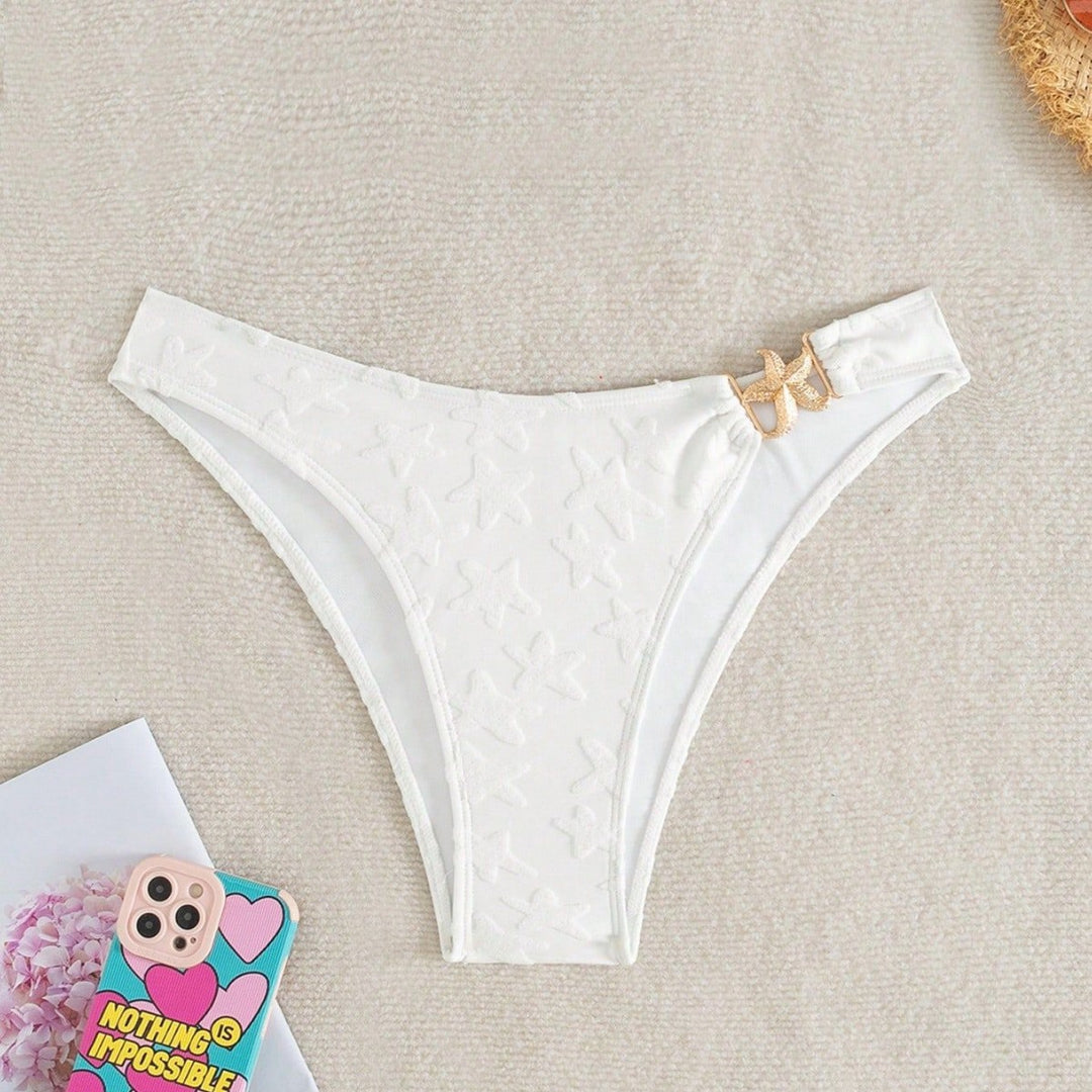 Damen Hochgeschnittenes Bikiniunterteil mit floralen Mustern Echo Archiv
