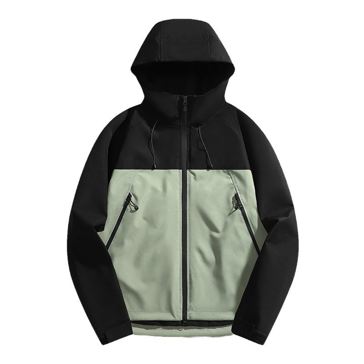 Herren wetterfeste Outdoorjacke mit verstellbarem Kapuze Echoarchiv
