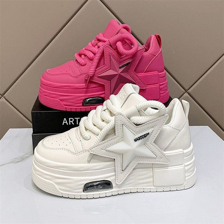 Damen Plattform-Sneaker mit modischem Stern-Design und bequemer Dämpfung Echo Archiv