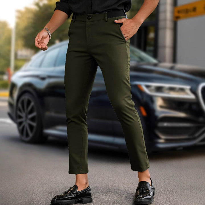 Herren modische Slim-Fit Chino-Hose Echoarchiv