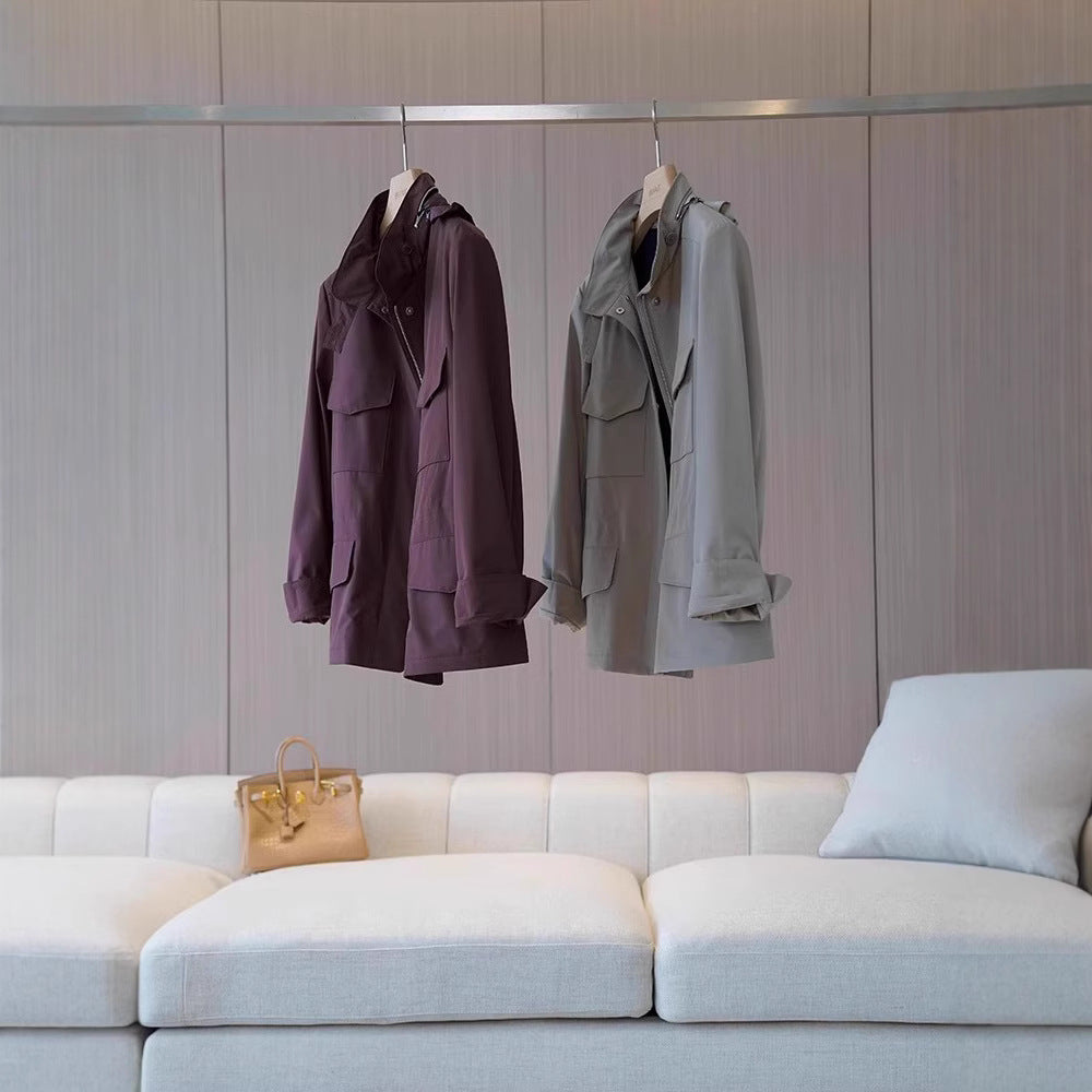 Damen Stylische Übergangsjacke mit praktischen Taschen Echoarchiv