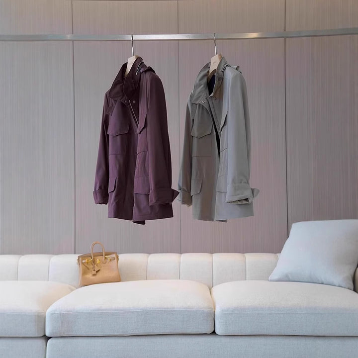 Damen Stylische Übergangsjacke mit praktischen Taschen Echoarchiv