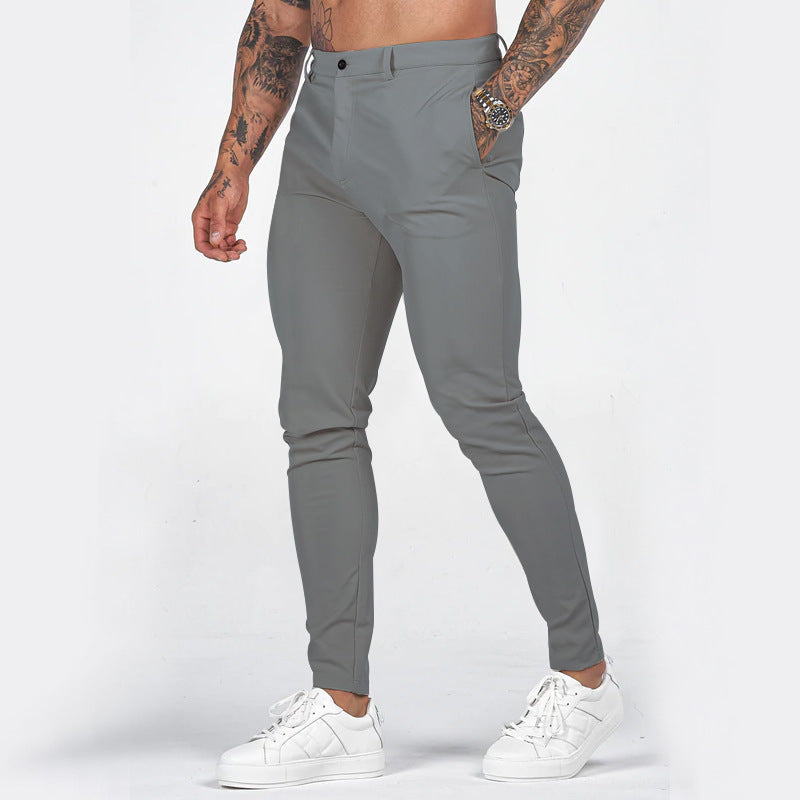 Herren Slim-Fit Chinohose mit modernem Design und elastischem Bund – Alveron