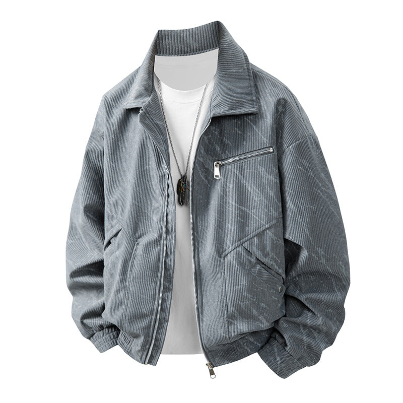 Herren modische Cordjacke mit modernen Akzenten Echoarchiv