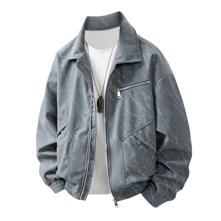 Herren modische Cordjacke mit modernen Akzenten Echoarchiv
