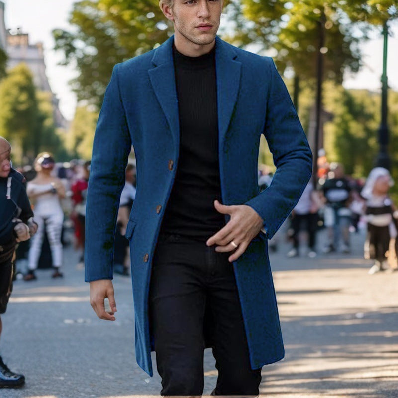Herren eleganter einfacher Mantel Echoarchiv