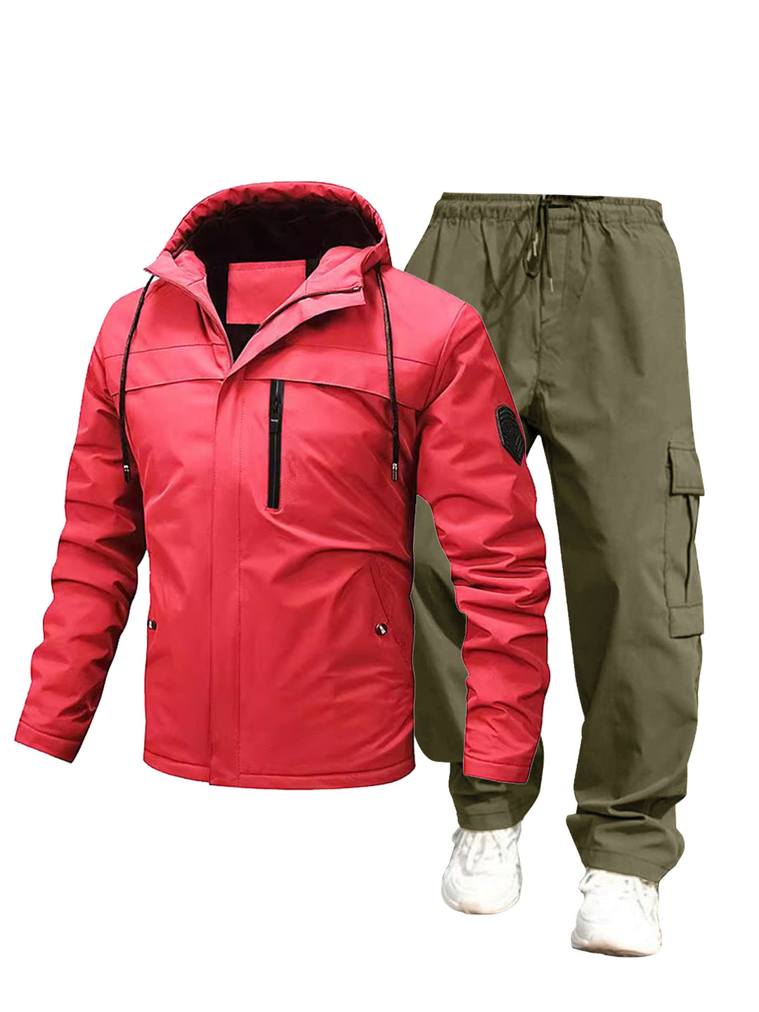Herren Wetterfeste Outdoor-Jacke und Cargo-Hose Echo Archiv