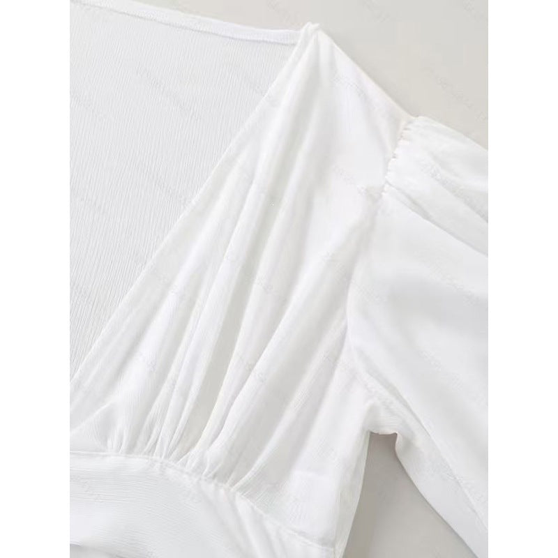 Damen Wickelbluse mit langem Arm und elegantem V-Ausschnitt Echo Archiv