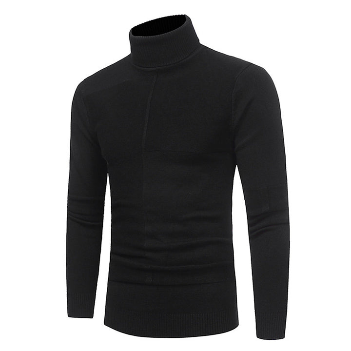 Herren Rollkragenpullover mit strukturierten Akzenten Echoarchiv