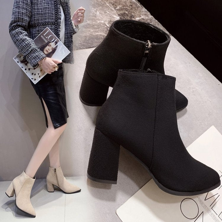 Damen Elegante Stiefeletten mit blockierendem Absatz Echo Archiv