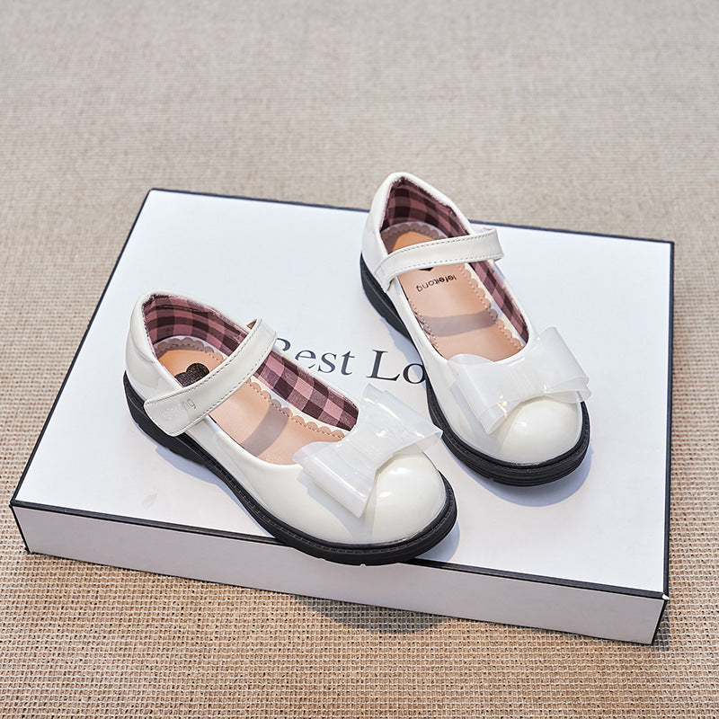 Mädchen Ballerinas mit verstellbarem Riemen und Schleifendetail Echo Archiv