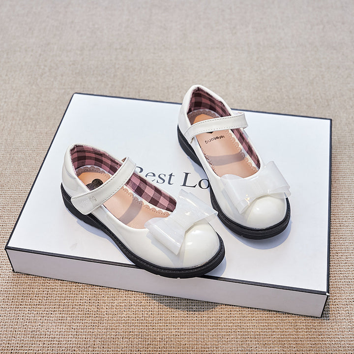 Mädchen Ballerinas mit verstellbarem Riemen und Schleifendetail Echo Archiv
