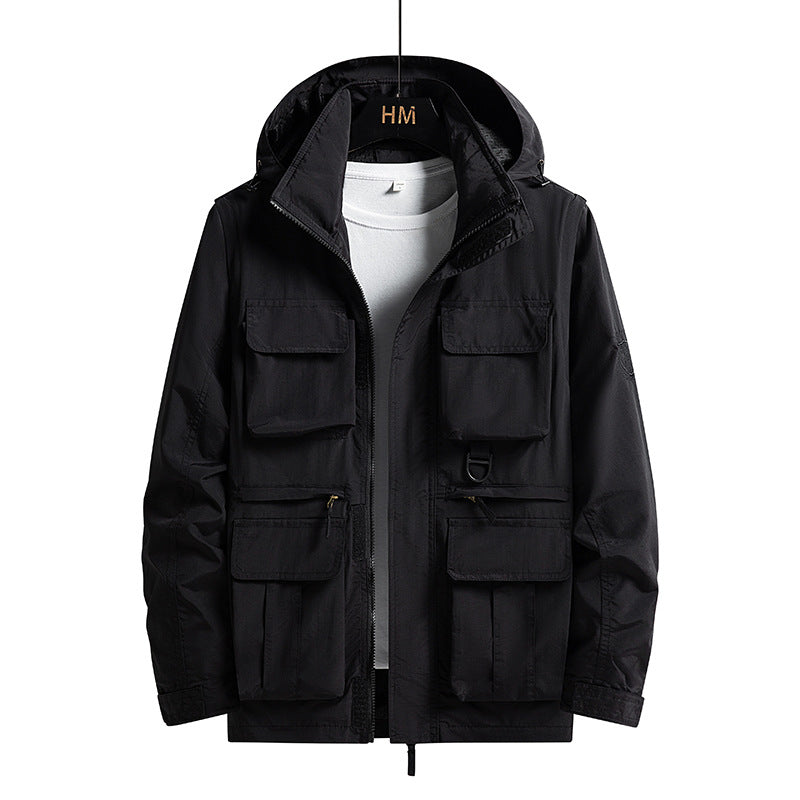 Herren Trendige Utility-Jacke Echo Archiv