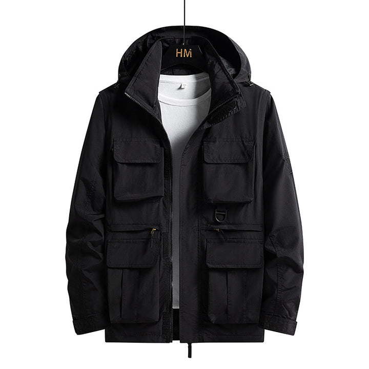 Herren Trendige Utility-Jacke Echo Archiv