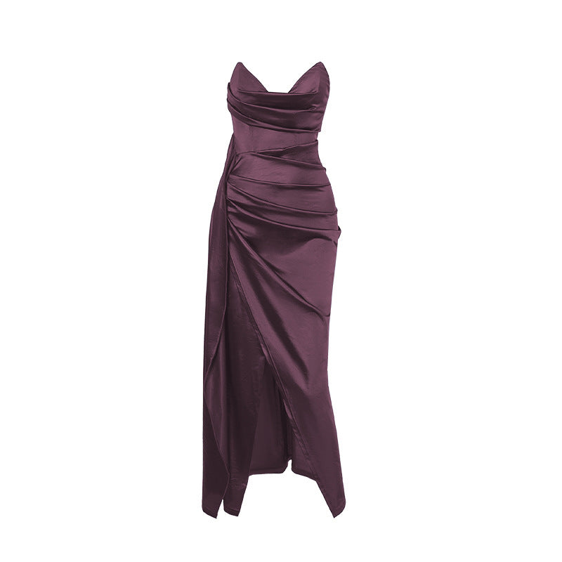 Damen figurbetontes Abendkleid mit asymmetrischem Saum und elegantem Schnitt Echo Archiv