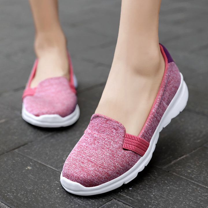 Damen Leichter Strick-Slipper mit elastischem Einstieg und gedämpfter Komfortsohle Echoarchiv