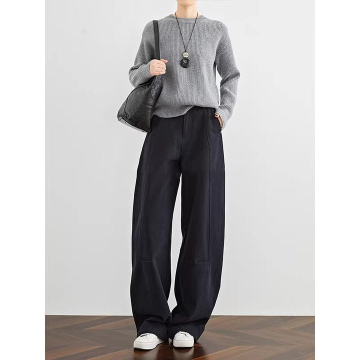 Damen Lässiger Strickpullover mit weitem Schnitt Echoarchiv