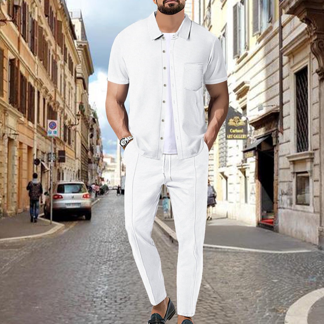 Herren lässiges Freizeitanzug mit atmungsaktivem Material und modischem Schnitt Echoarchiv