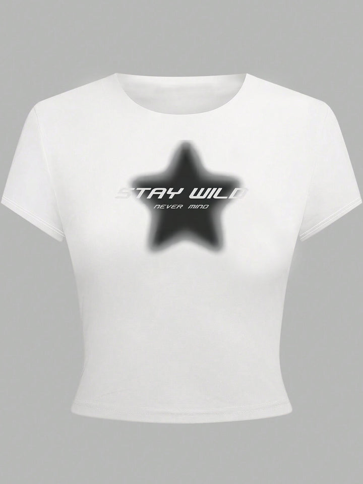 Damen T-Shirt mit funkelndem Discokugel-Motiv und zeitgemäßem Schleifendetail Echo Archiv