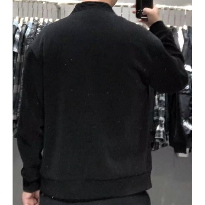 Herren Gerippte Zip-Strickjacke mit Stehblende und aufgesetzten Taschen Echoarchiv
