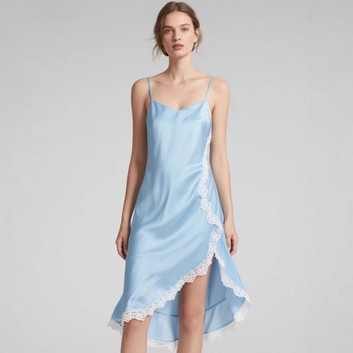 Damen Nachtkleid mit zartem Spitzeinsatz und elegantem Schnitt Echo Archiv