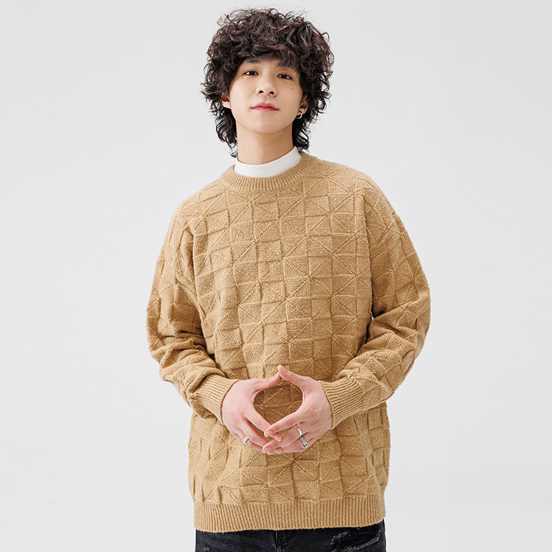 Herren modischer Pullover mit strukturierter Oberfläche Echoarchiv