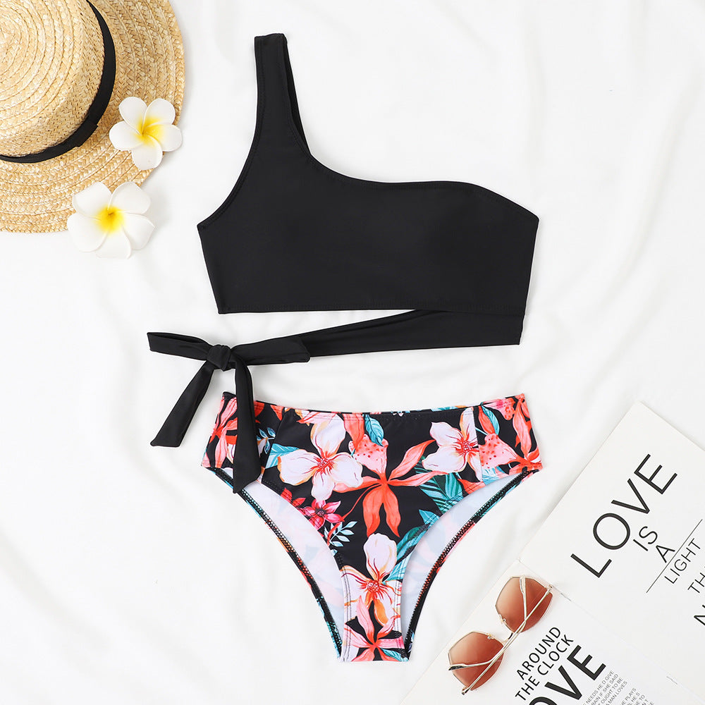 Damen Asymmetrischer Bikini mit verstellbarem Bindegurt Echo Archiv