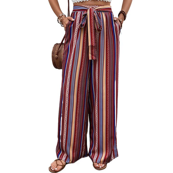Damen Weite Sommerhose mit Gummizug Echo Archiv