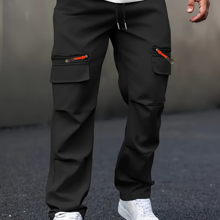 Herren Cargo-Jogginghose mit Zipper‑Utility‑Taschen Echo Archiv
