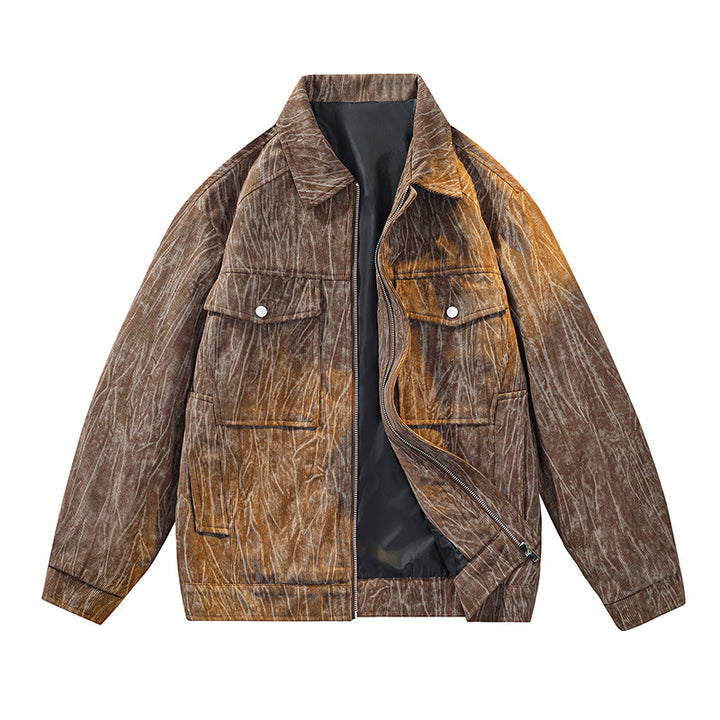 Herren Coole Utility-Jacke mit aufwendig strukturiertem Stoff Echo Archiv