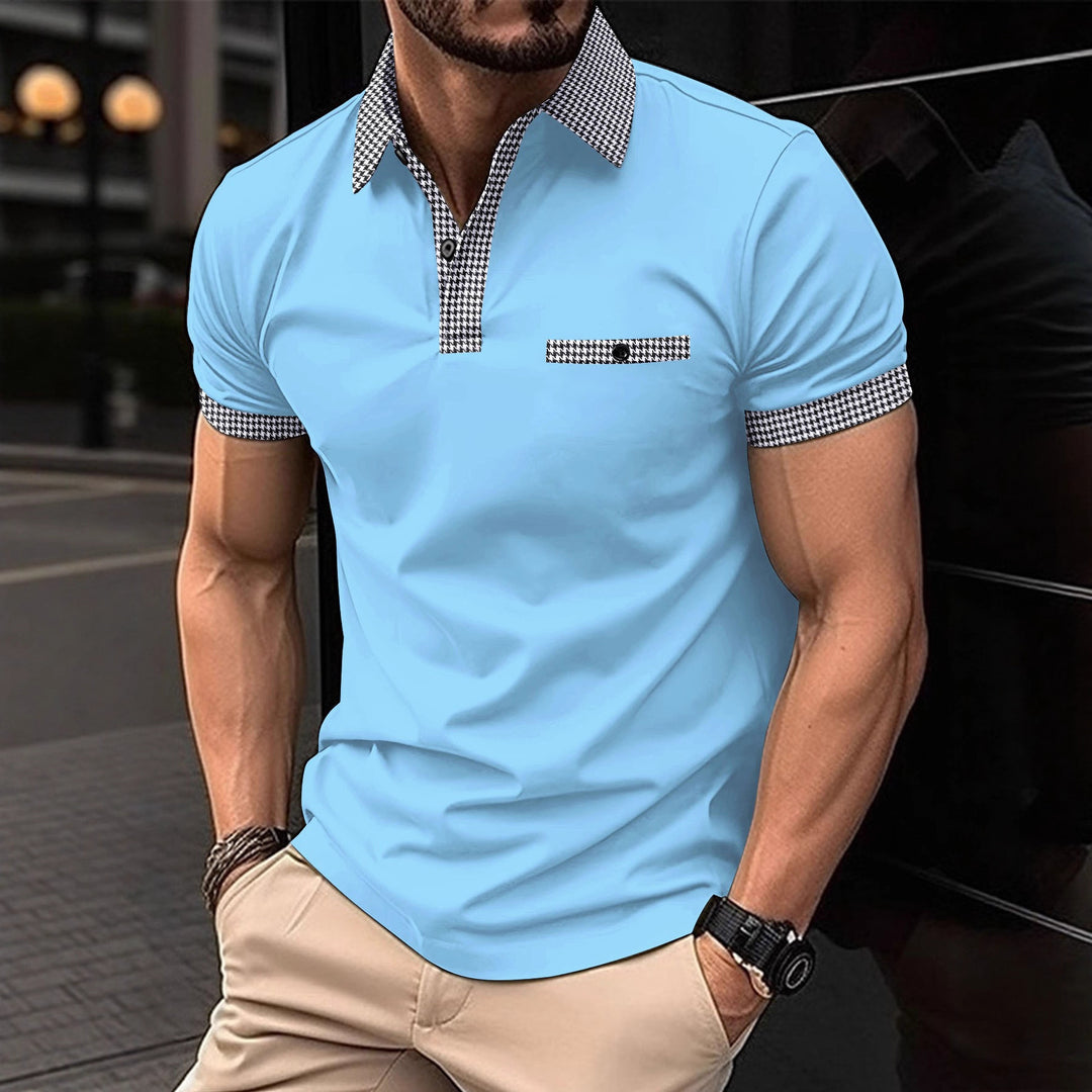 Herren Poloshirt mit modernem Kragen und Design-Akzenten Echoarchiv