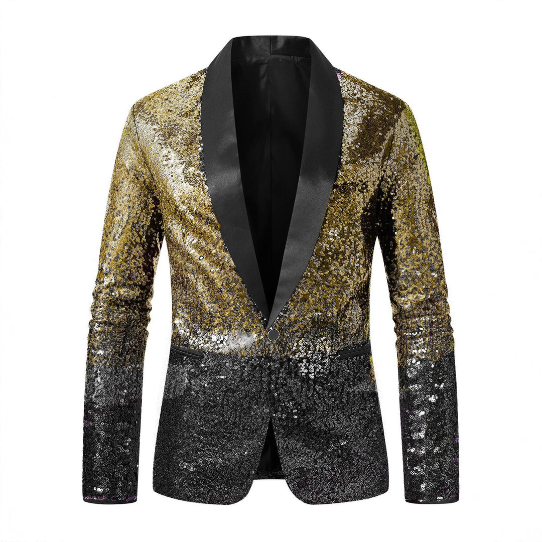 Herren glitzernder Paillettenblazer Echoarchiv