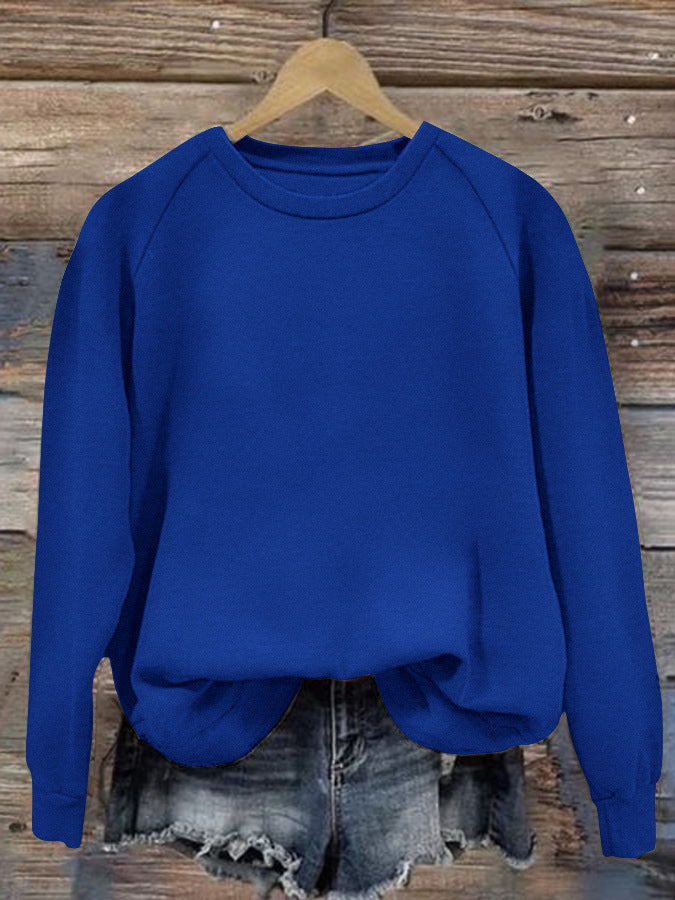 Damen Oversize Sweatshirt mit Raglanärmeln und elastischem Saum Echoarchiv