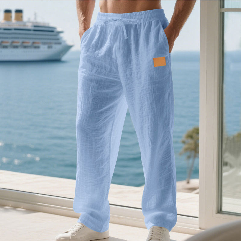 Herren Bequeme und luftige Sommerhose aus leichtem Leinenmaterial Echoarchiv