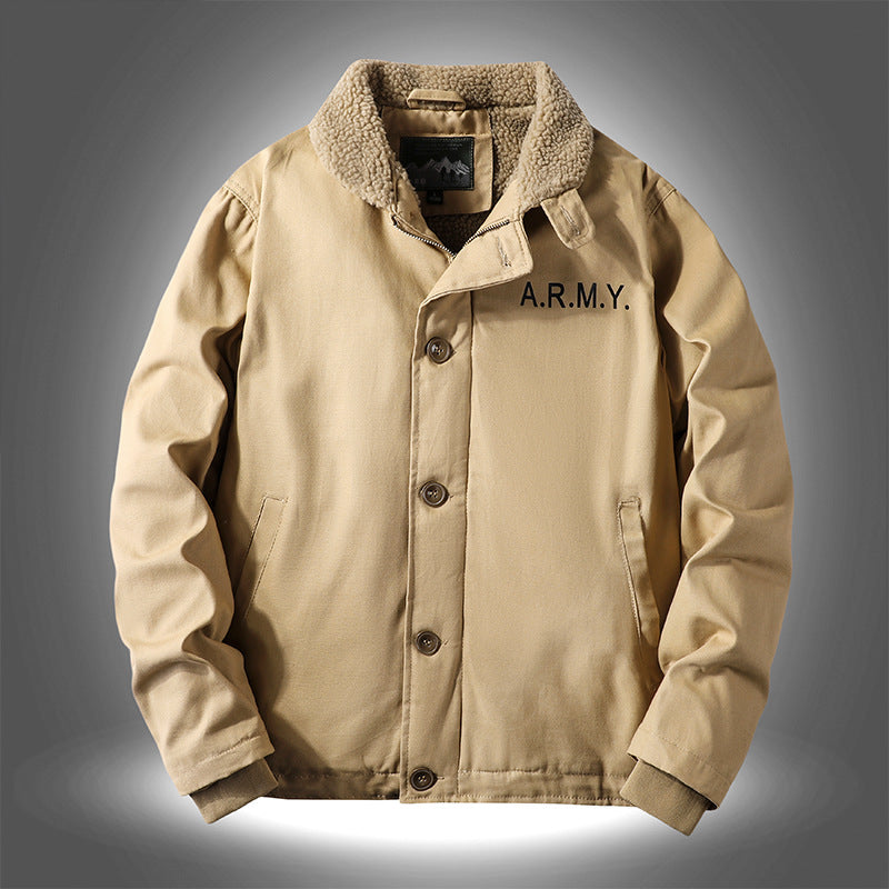 Herren Jacke mit warmem Innenfutter und stylischem Kragen Echoarchiv