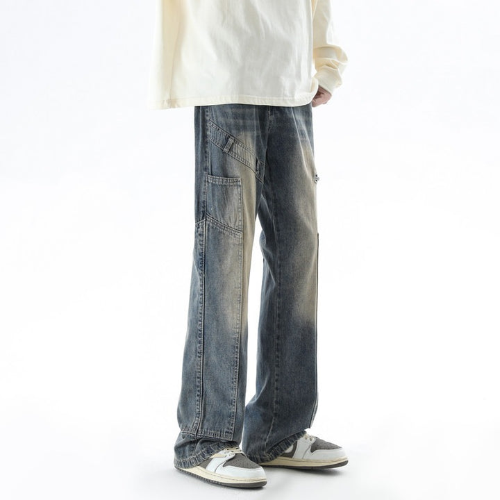 Herren Bequeme und lässige weite Denim-Hose Echoarchiv