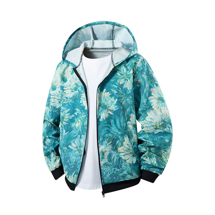 Damen Künstlerische Kapuzenjacke Echo Archiv