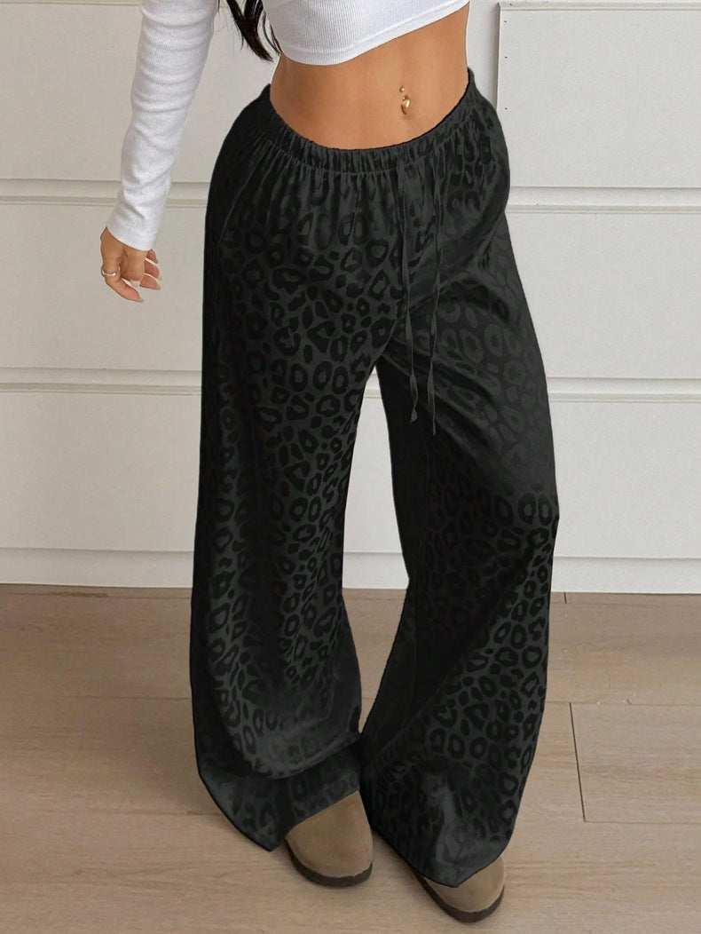 Damen Elegante Weite Leoprint-Hose Echo Archiv