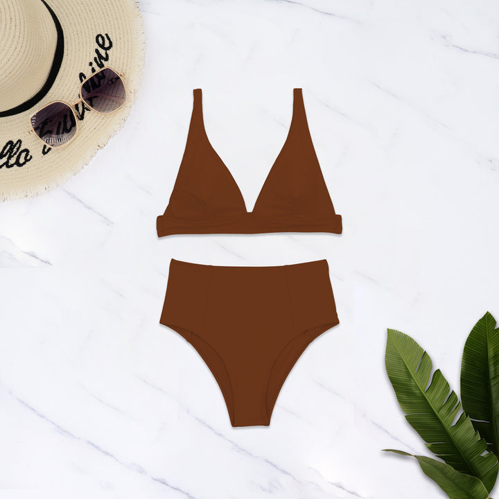 Damen Hochgeschnittener Bikini mit tiefem V-Ausschnitt Echo Archiv
