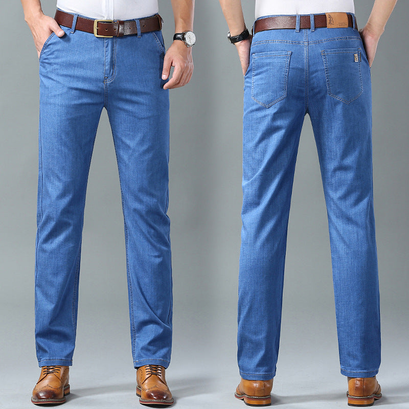 Herren hochwertige Denim-Hose mit funktionalen Taschen Echoarchiv