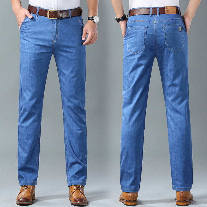 Herren hochwertige Denim-Hose mit funktionalen Taschen Echoarchiv