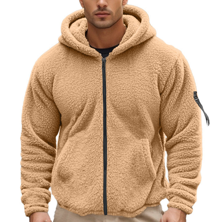 Herren kuscheliger Fleece-Kapuzenpulli Echoarchiv